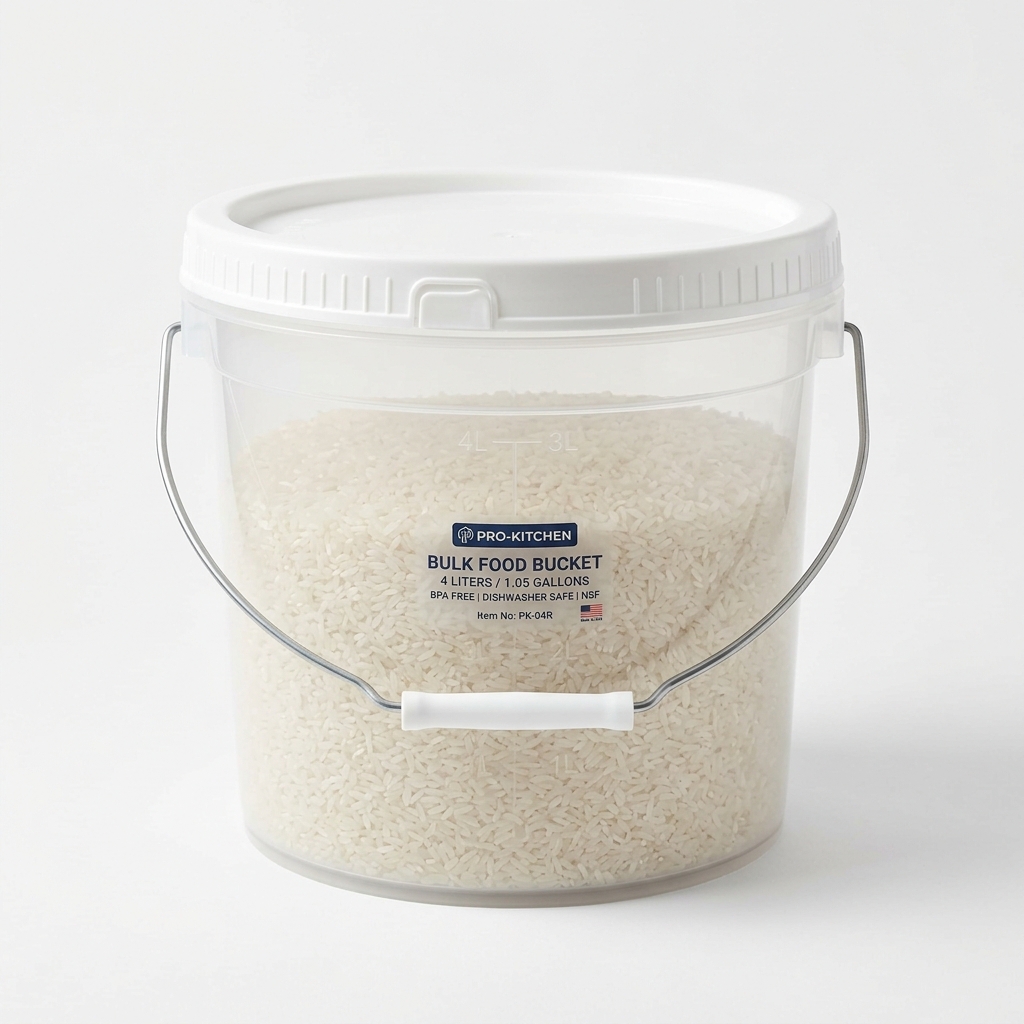 FOOD STORAGE CONTAINERS & BUCKETS