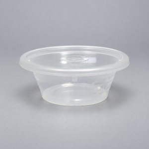 Satco Round Clear Microwavable Delipot With Lid