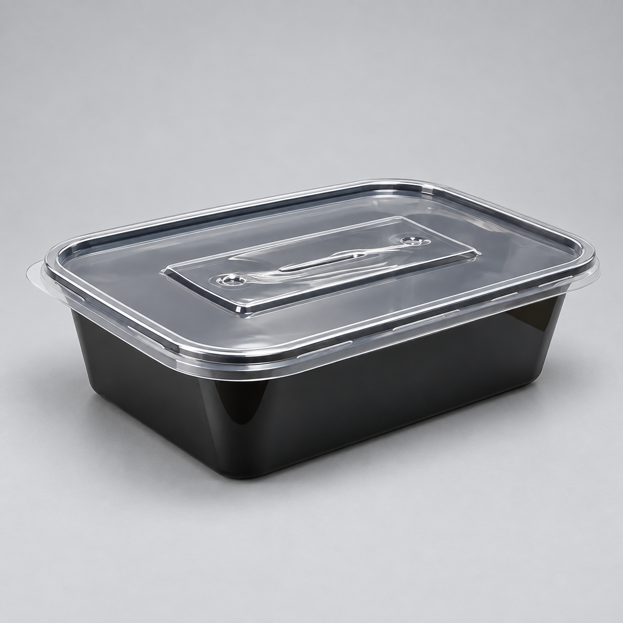 RECTANGULAR BLACK MICROWABLE CONTAINER WITH LID - Image 4