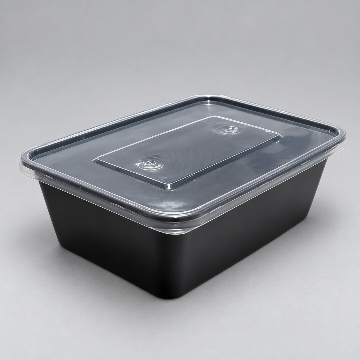 RECTANGULAR BLACK MICROWABLE CONTAINER WITH LID - Image 6