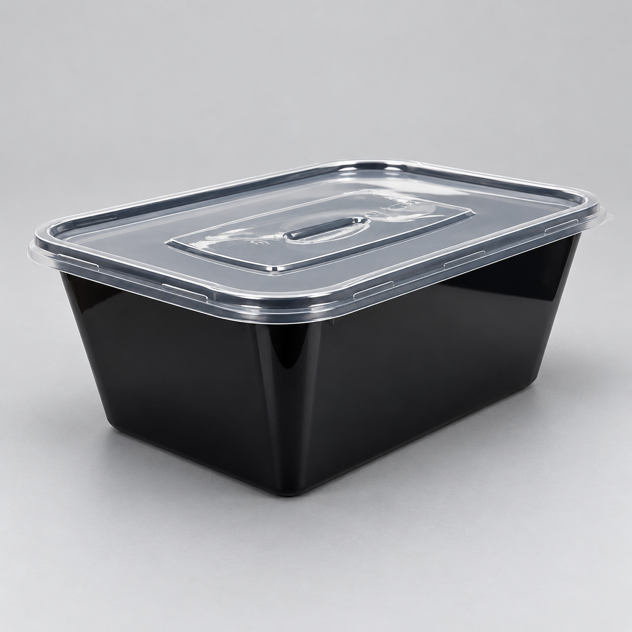 RECTANGULAR BLACK MICROWABLE CONTAINER WITH LID - Image 8