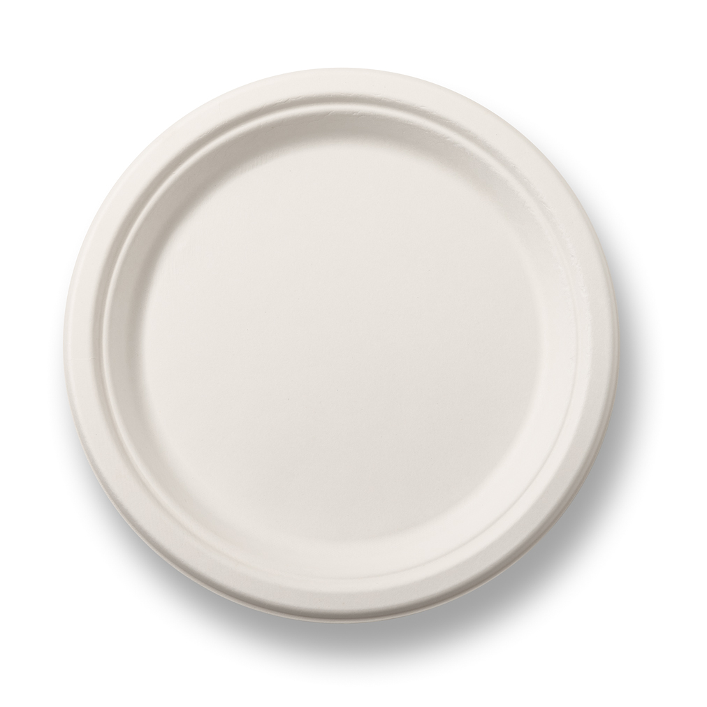BAGASSE 9' DISPOSABLE PLATES - Image 2