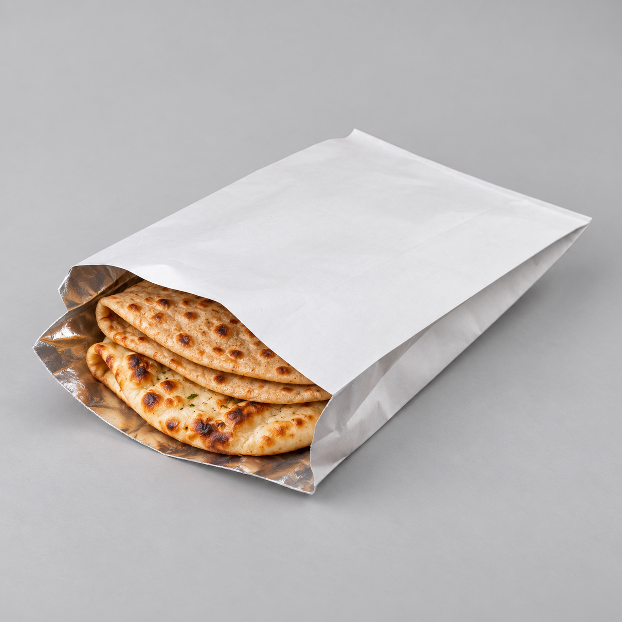 FOIL/NAAN BAG WHITE