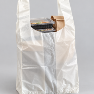PLASTIC WHITE VEST CARRIERE BAG