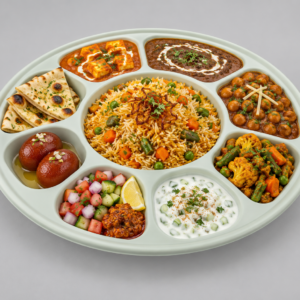BAGASSE 9COMPARTMENT DISPOSABLE PLATES