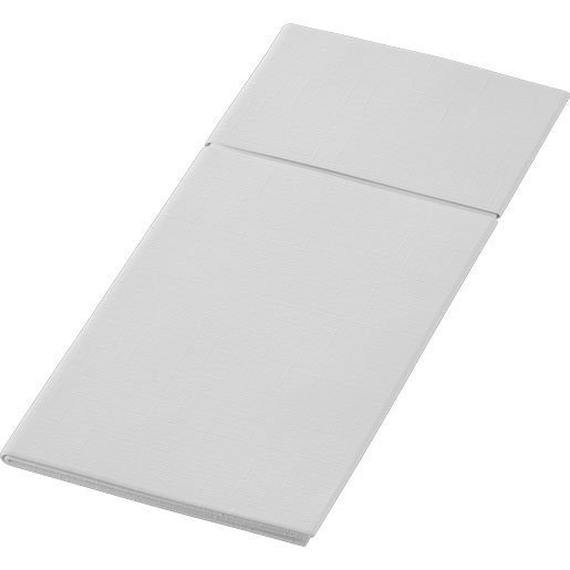 40X40 2PLY 8 FOLD WHITE AIRLAID POCKET NAPKIN