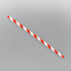 RED AND WHITE STRAW 6MM-250