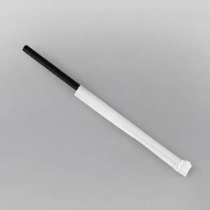 BLACK JUMBO INDIVIDUAL WRAPPED STRAW 8X200MM