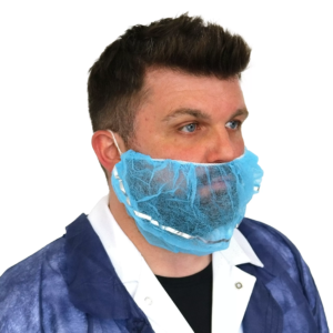 BLUE DISPOSABLE BEARD MASK