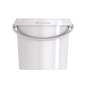 5.6L ROUND PLASTIC FOOD STORAGE BUCKETS WITH LID