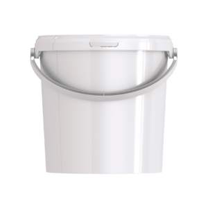 10.7L ROUND PLASTIC FOOD STORAGE BUCKETS WITH LID
