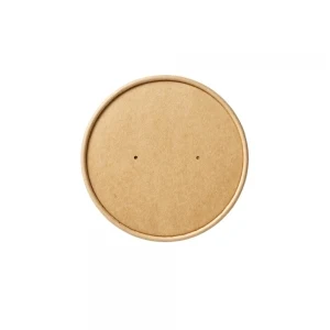 8OZ-16OZ KRAFT VENTED PAPER LID - Image 2