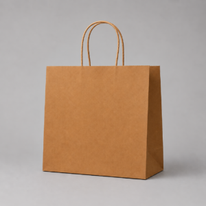 SOS PAPER BAG BROWN WITH TWISTED HANDLE XLARGE 320X210X320MM