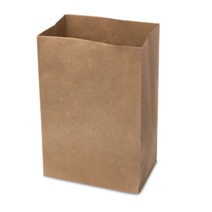 BROWN PAPER GRAB BAG WITH NO HANDLE MEDIUM
