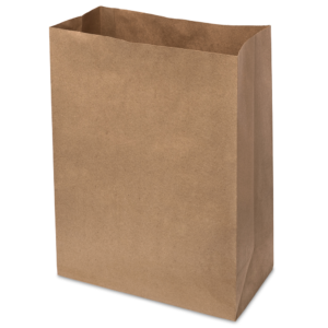 BROWN PAPER GRAB BAG WITH NO HANDLE LARGE