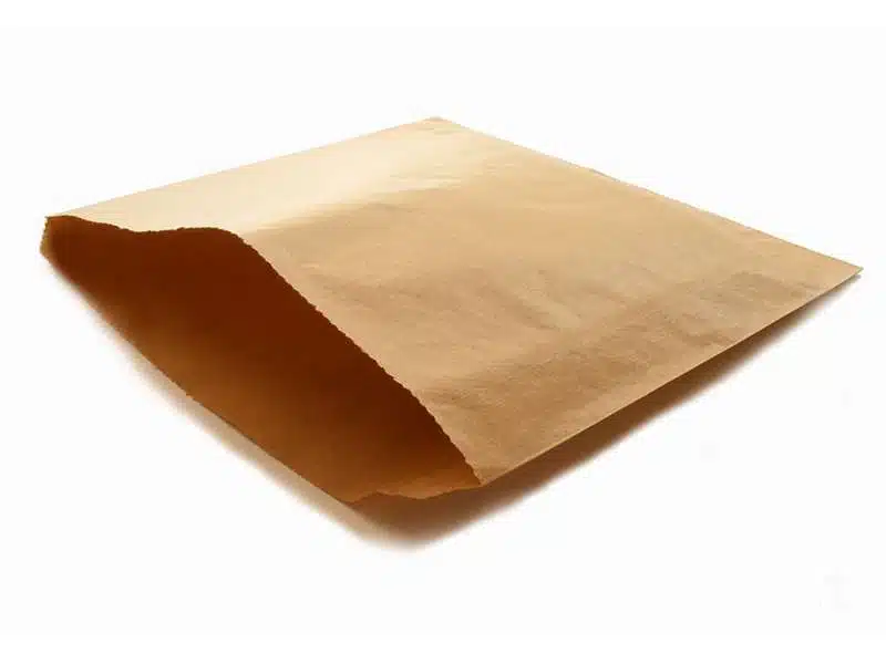 GLAZED PAPER BAG BROWN - Image 2