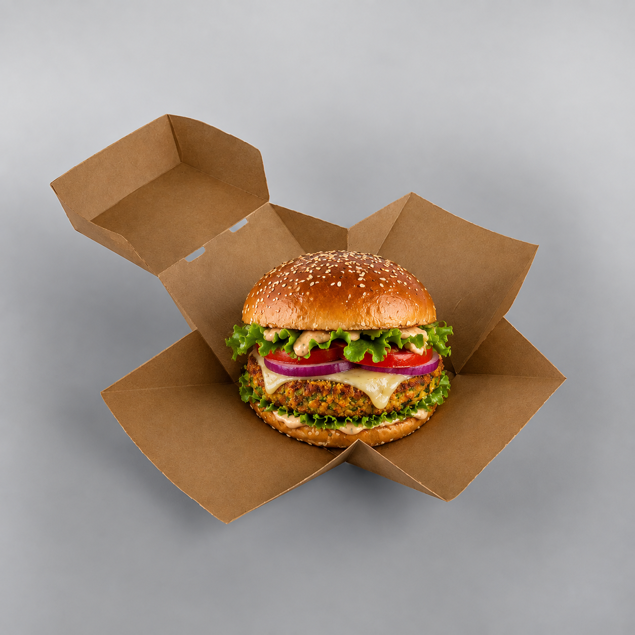 SMALL COROGUTED BUGER BOX