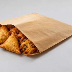 GLAZED PAPER BAG BROWN