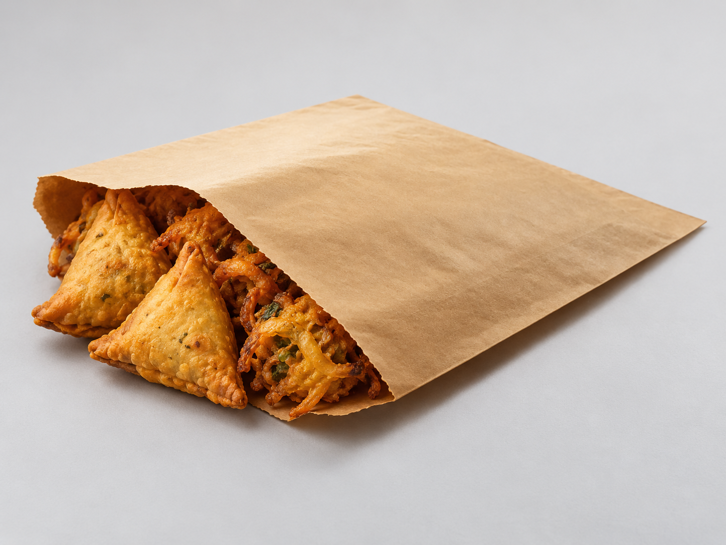 GLAZED PAPER BAG BROWN