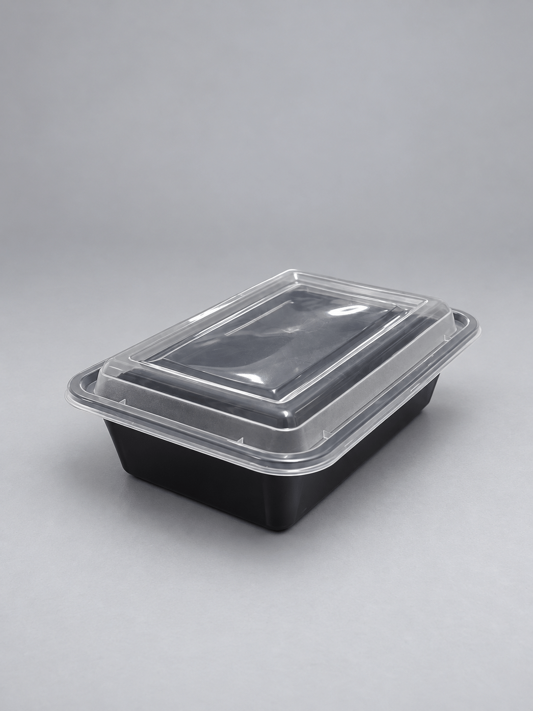 Heavy Duty M/W Rectangular Cont. With Black Lid & Claer Lid - Image 4