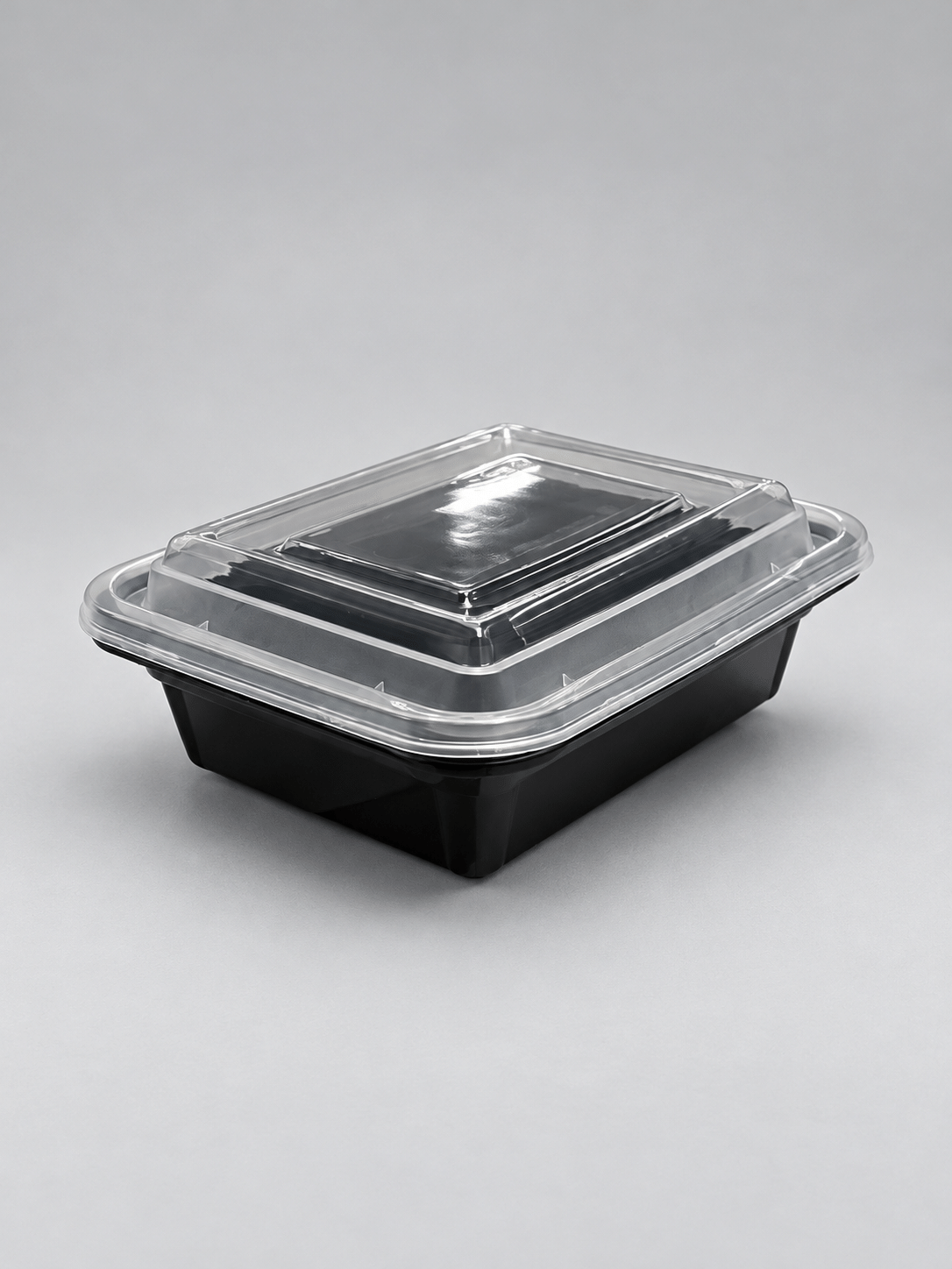 Heavy Duty M/W Rectangular Cont. With Black Lid & Claer Lid - Image 5
