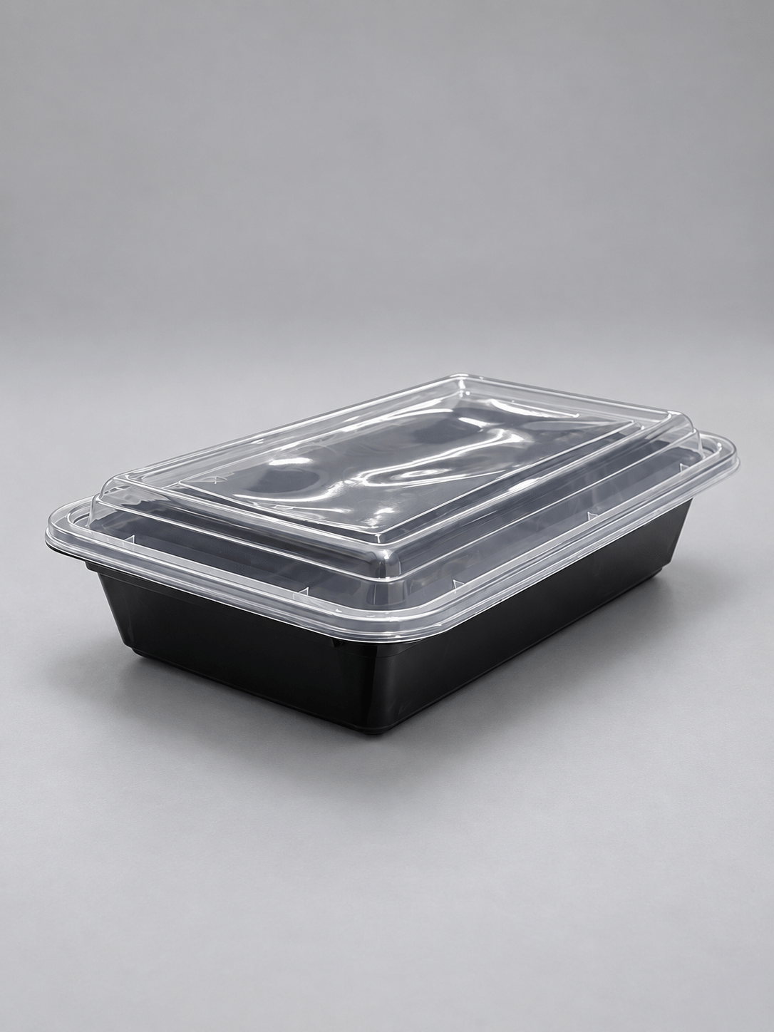 Heavy Duty M/W Rectangular Cont. With Black Lid & Claer Lid - Image 7