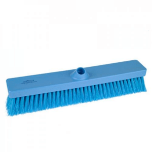 HEAVY DUTY PLASTIC 18" BROOM SOFT BRISTLE